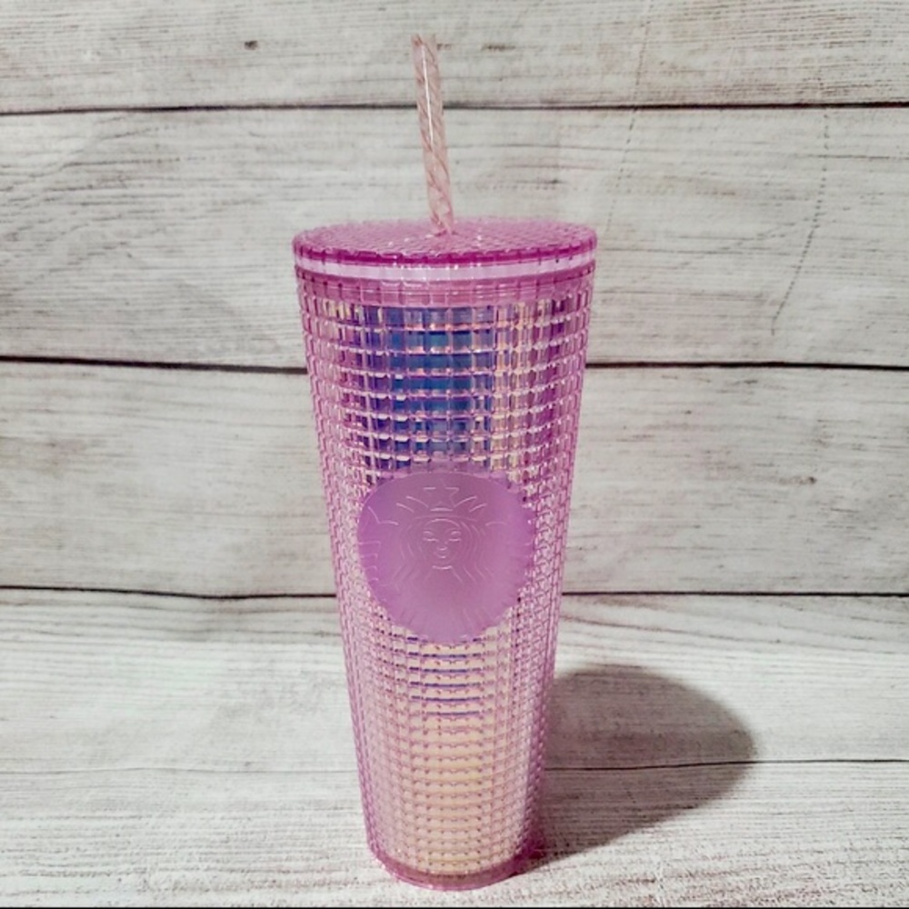 Starbucks Holiday 2020 Pink Iridescent Disco Cup